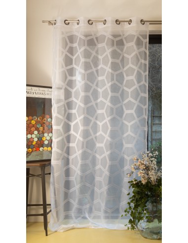 Sheer FIDJI - Eyelet panel - 140 x 260 cm - 100 % pes