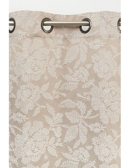 VENISE Double Curtain - Eyelet panel - 140 x 260 cm - 100% polyester