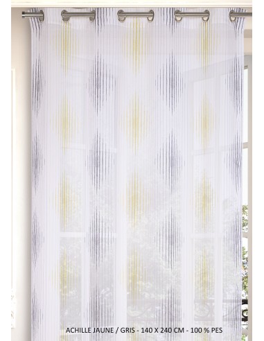 Sheer Curtain ACHILLE - Panel with eyelets - 140 x 240 cm - 100% polyester