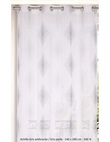 Sheer Curtain ACHILLE - Panel with eyelets - 140 x 240 cm - 100% polyester