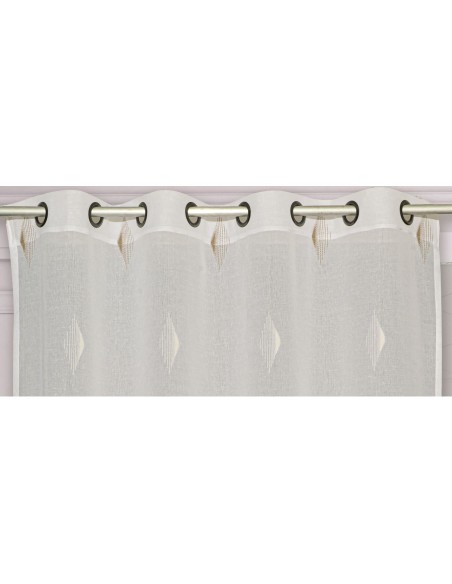 Sheer Curtain CHAMANE - Eyelet panel - 140 x 260 cm - 100% polyester