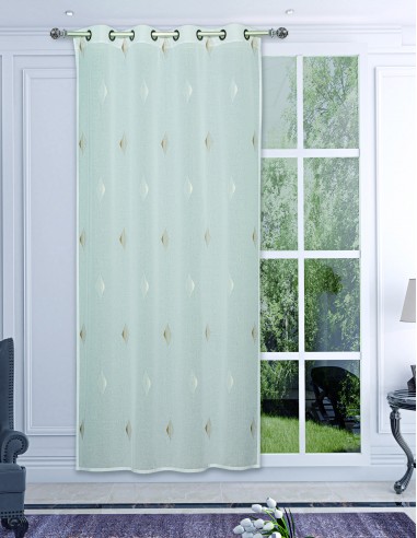 Sheer Curtain CHAMANE - Eyelet panel - 140 x 260 cm - 100% polyester