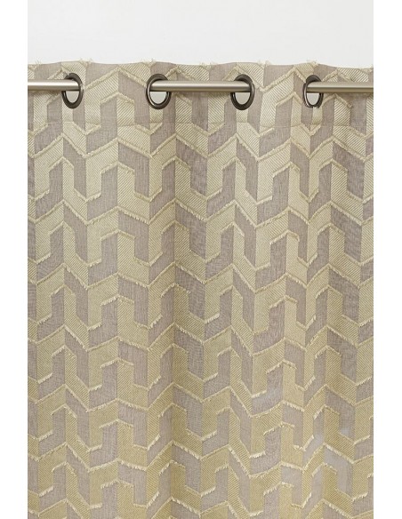 TROIE sheer curtain - Eyelet panel - 140 x 260 cm - 75% Linen 25% Polyester